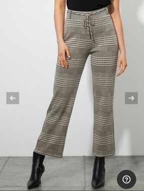 Joseph Ribkoff Plaid Soft Pull On Pants Size Medium